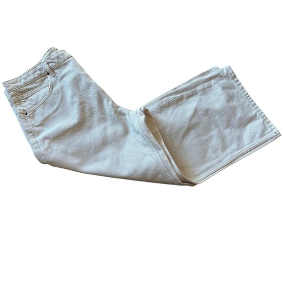 We the Free Deep Trance Dropped Boyfriend Jeans in casual khaki, size 33 NWT - Picture 2 of 9